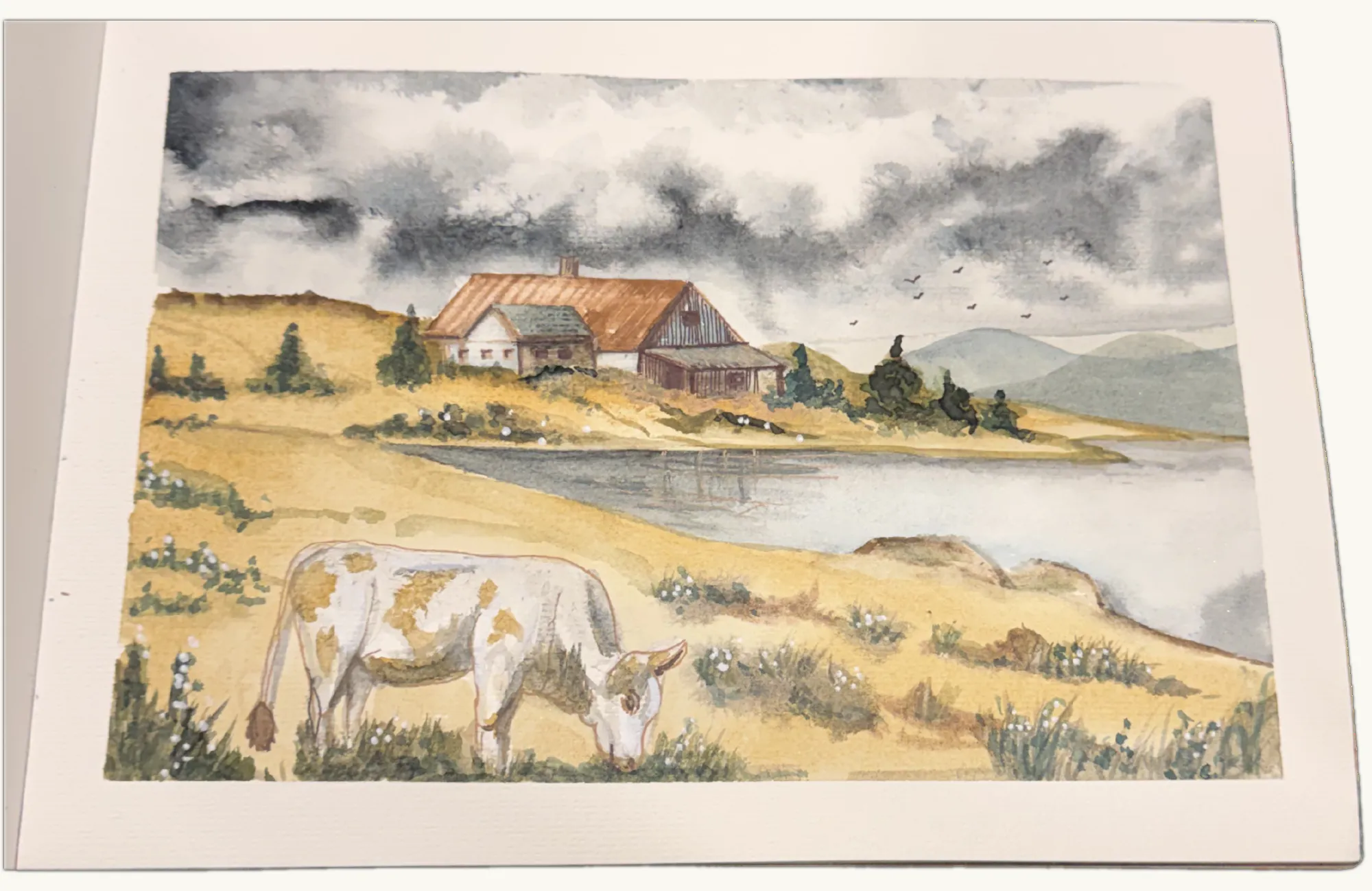 Still Waters — Watercolour by Elena Doljenkova