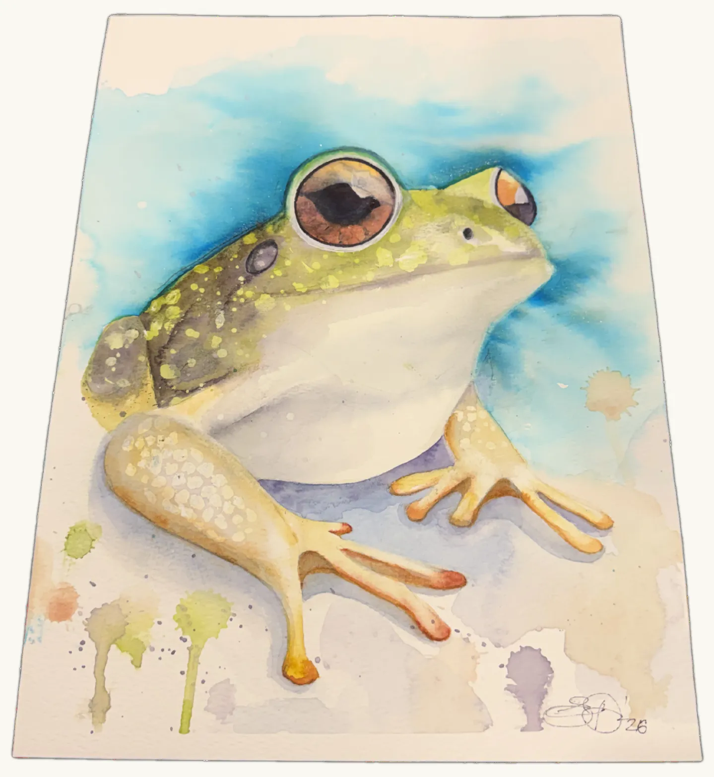 The Listener — Watercolour by Elena Doljenkova